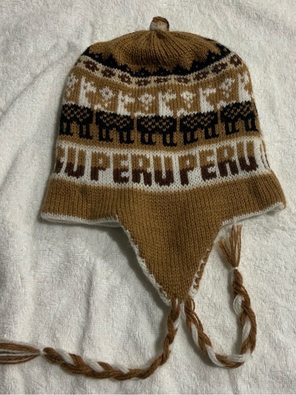 Unisex Peru Alpaca Winter Earflap Reversible Chullo Hat